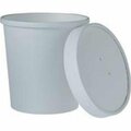 Sweetheart Cup 16 oz Hot Cold Food Container Paper, White, 500PK H4165-2050